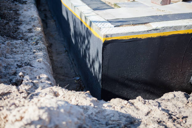 Residential Waterproofing installation at a Brownstown, PA home by SJ Waterproofing Pros